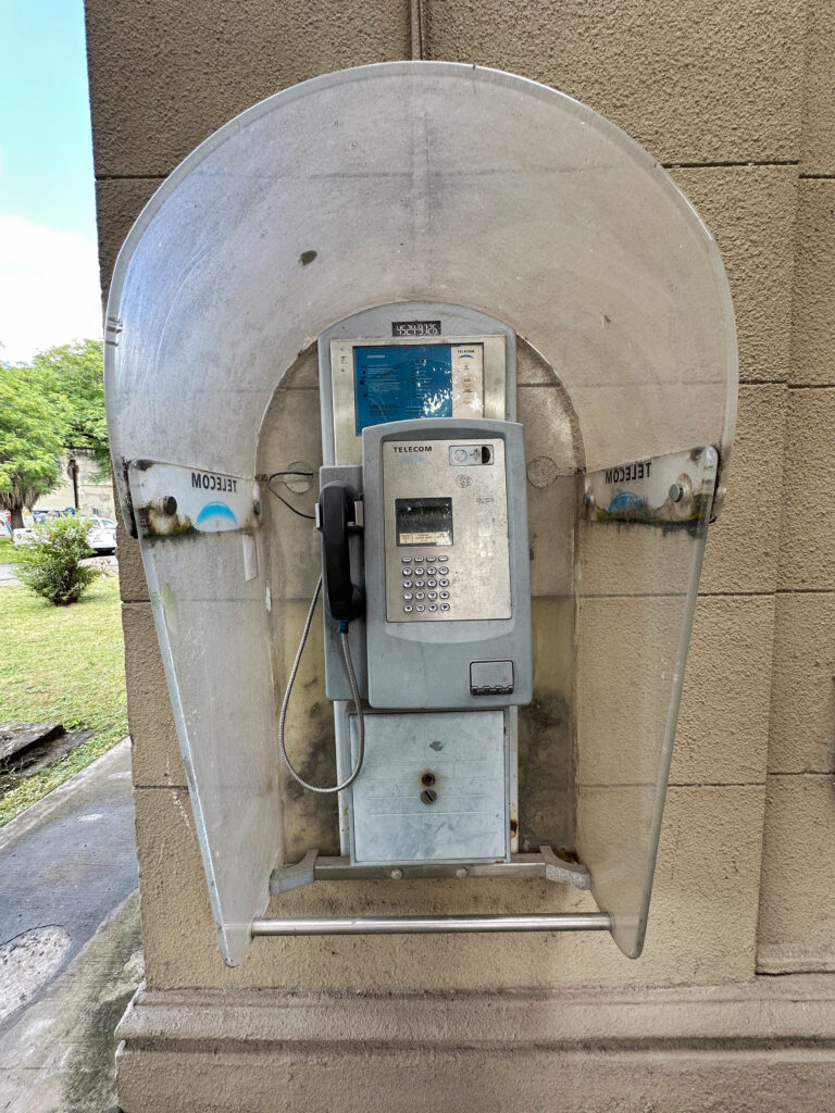 An old payphone