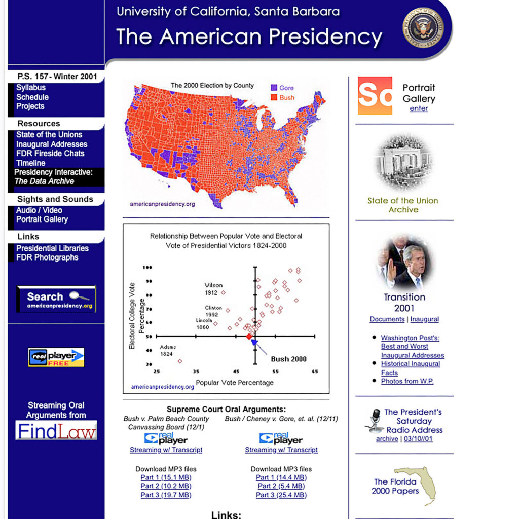 The American Presidency Project website