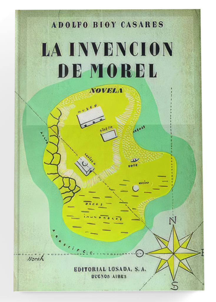 cover of novel, designed with atlas- island theme in green and yellow