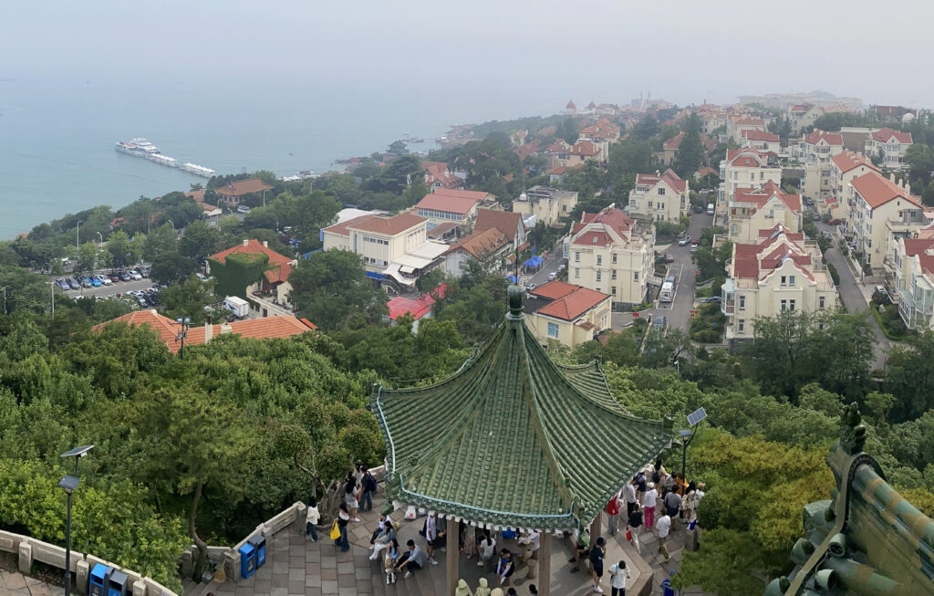 overhead photo looking down on Qingdao