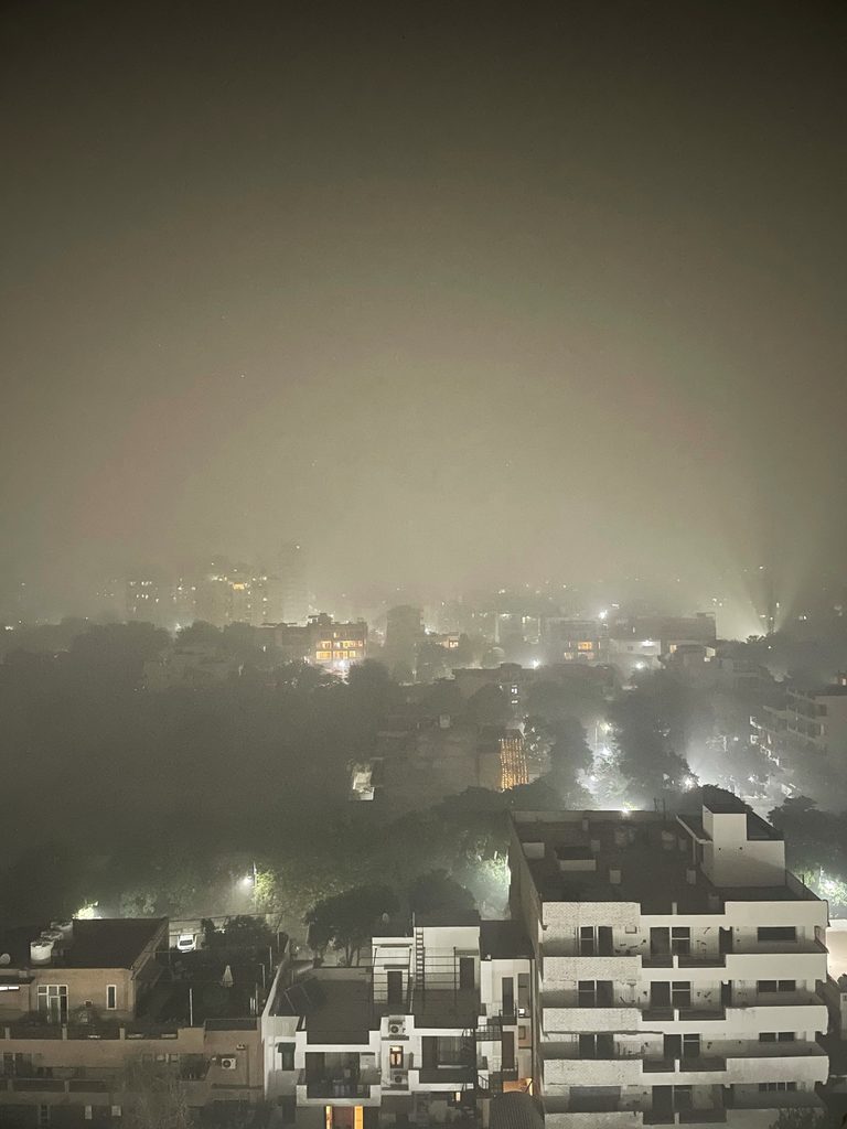 Smog over urban setting